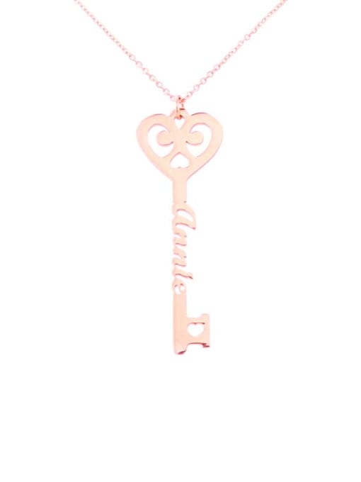 Key to My Heart Name Necklace