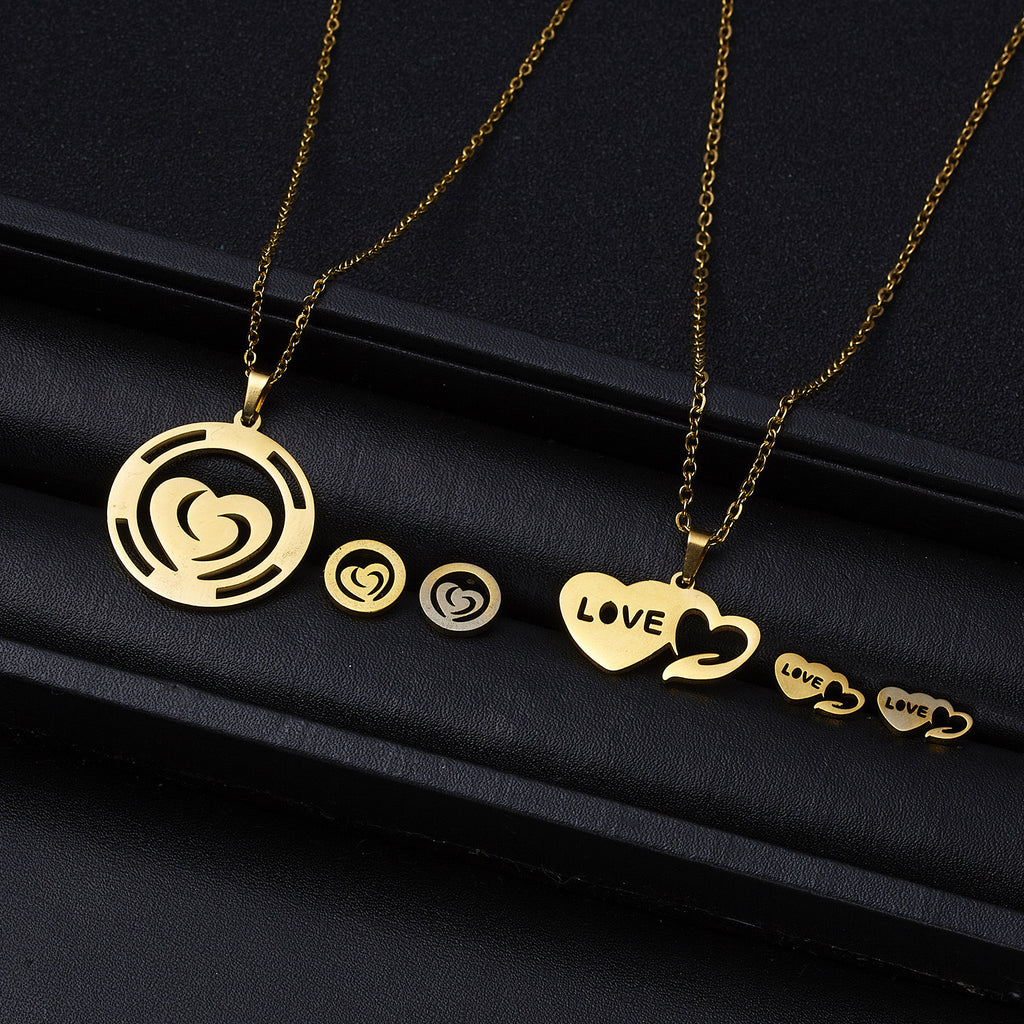 Fashionable Flower-shaped Kid Openwork Necklace