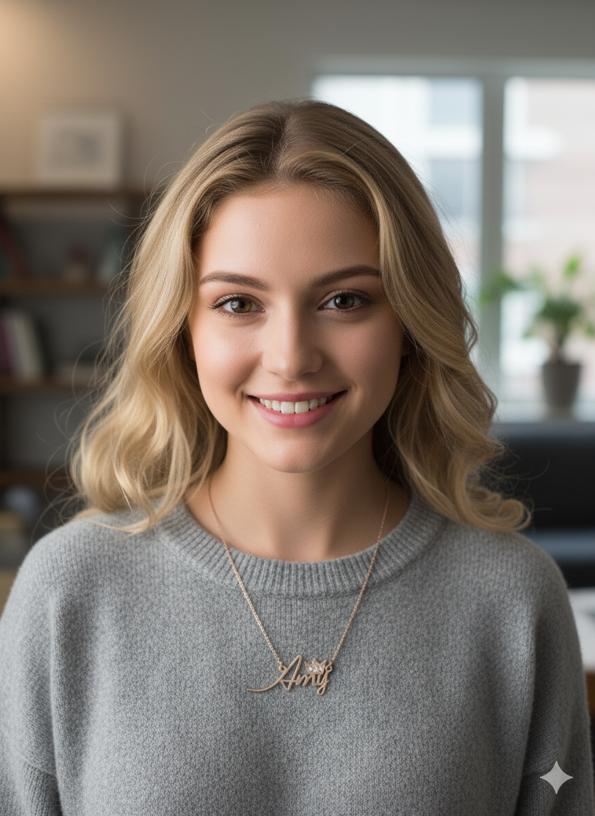 Royal Crown Name Necklace