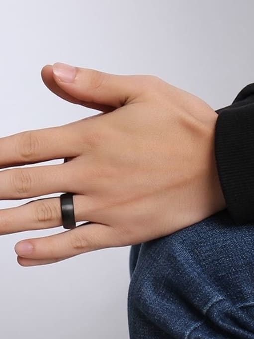 Matte Black Tungsten Ring