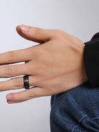 Matte Black Tungsten Ring