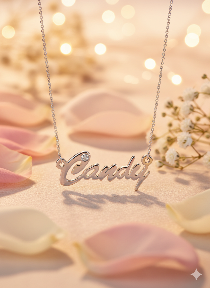 Personalized CZ Name Necklace