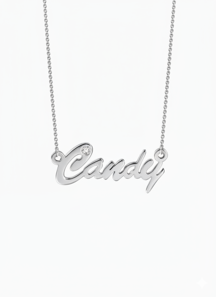 Personalized CZ Name Necklace