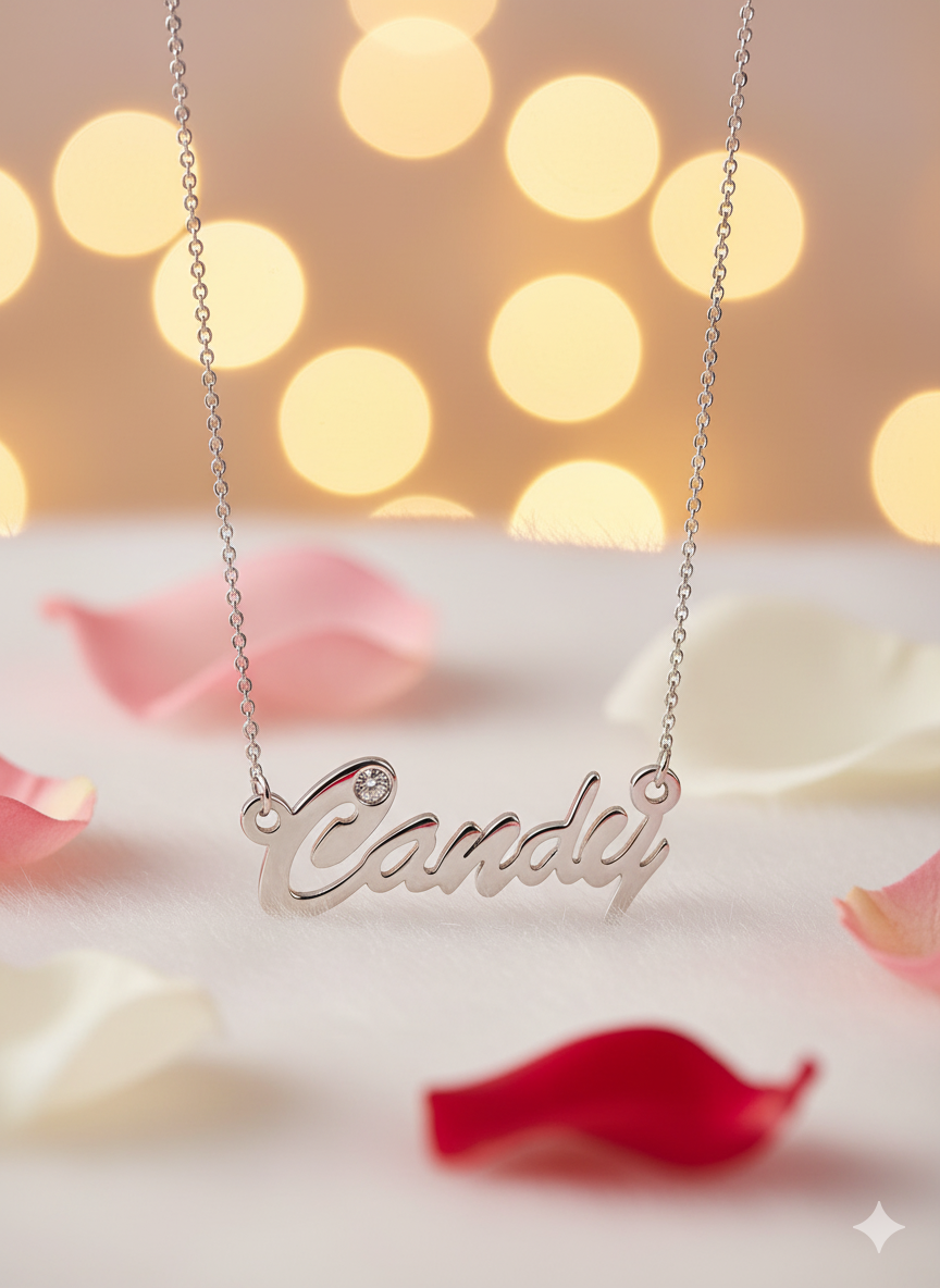 Personalized CZ Name Necklace