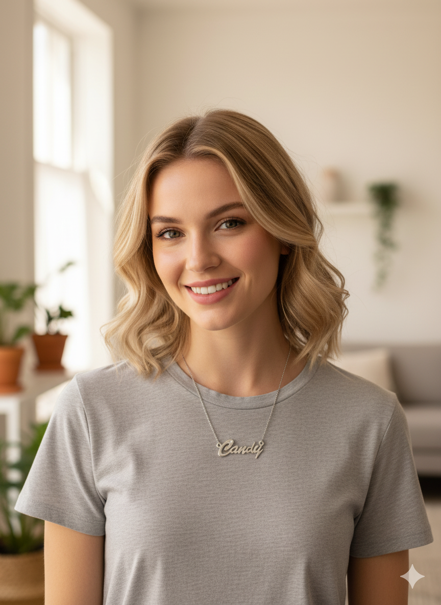 Personalized CZ Name Necklace