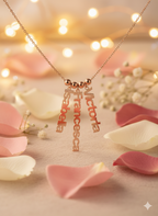 Triple Name Bar Necklace