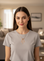 Triple Name Bar Necklace