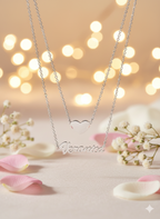 Layered Heart Name Necklace