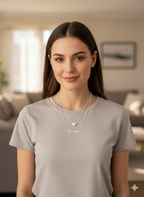 Layered Heart Name Necklace