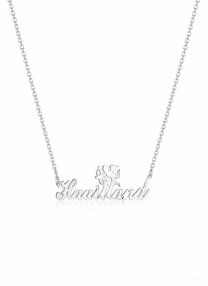 Cupid's Arrow Name Necklace