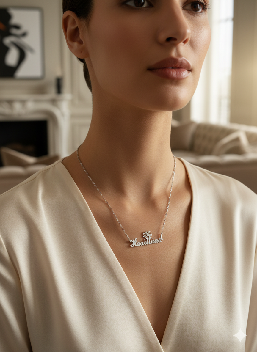 Cupid's Arrow Name Necklace