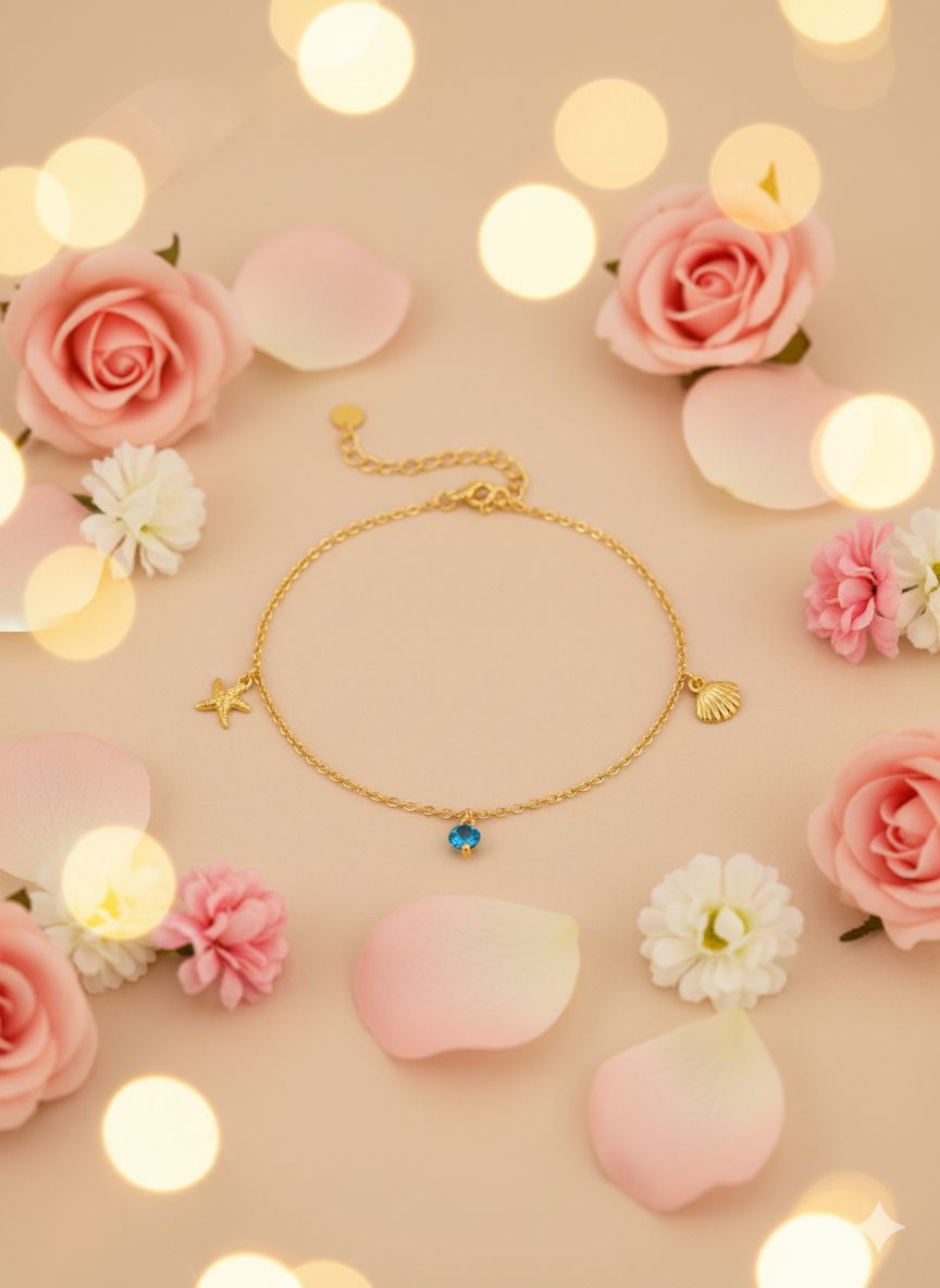 Celestial Star Minimalist Anklet ( 2 Pieces )