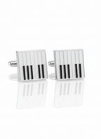 Piano Keyboard Cufflinks (Set of 2 Pairs)