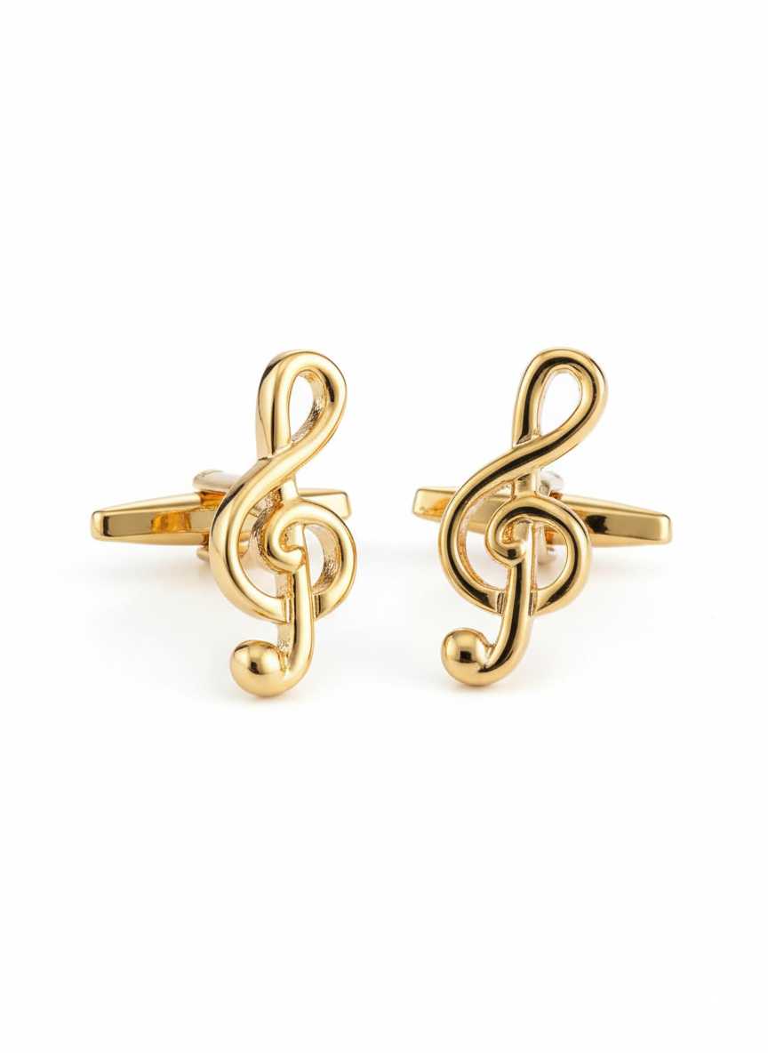 Treble Clef Music Cufflinks (Set of 2 Pairs)