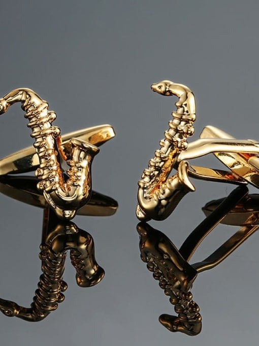 Jazz Saxophone Cufflinks (Set of 2 Pairs)