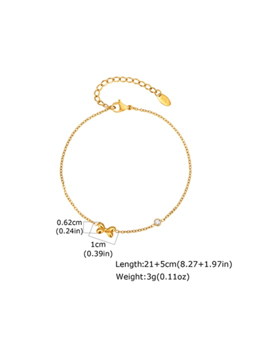 Dual Bowknot Anklet Set (2 Pieces)