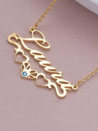 Heart Accent Birthstone Necklace