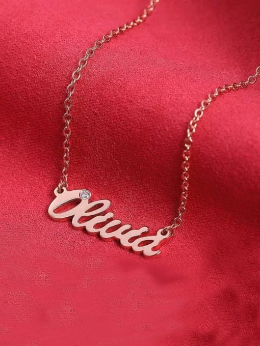 Personalized CZ Name Necklace