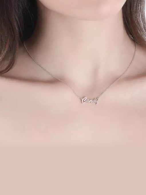 Personalized CZ Name Necklace