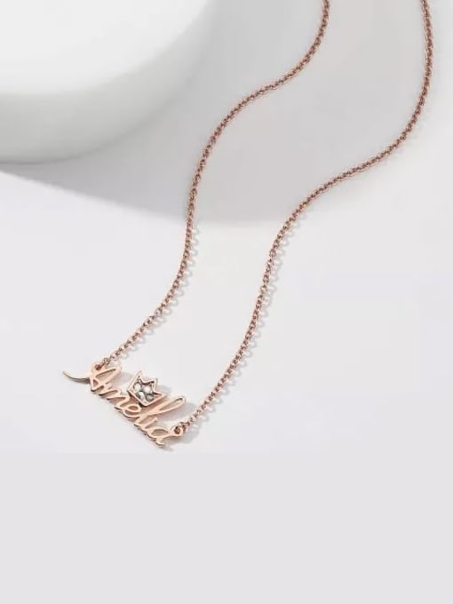 Royal Crown Name Necklace