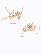 Royal Crown Name Necklace