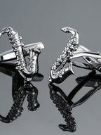 Jazz Saxophone Cufflinks (Set of 2 Pairs)