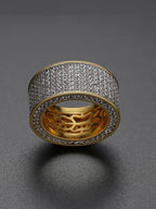 Iced Presidential Band Ring