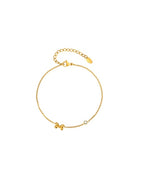 Dual Bowknot Anklet Set (2 Pieces)